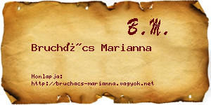 Bruchács Marianna névjegykártya
